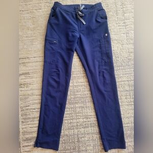 Figs Scrub Yola Skinny Bottoms Small Tall Navy Blue